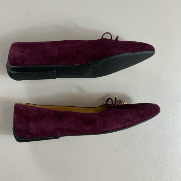 TALBOTS FRANCESCA BOW-FRONT DRIVING LOAFER FLATS -academia suede loafer 10.5M - Picture 3 of 13